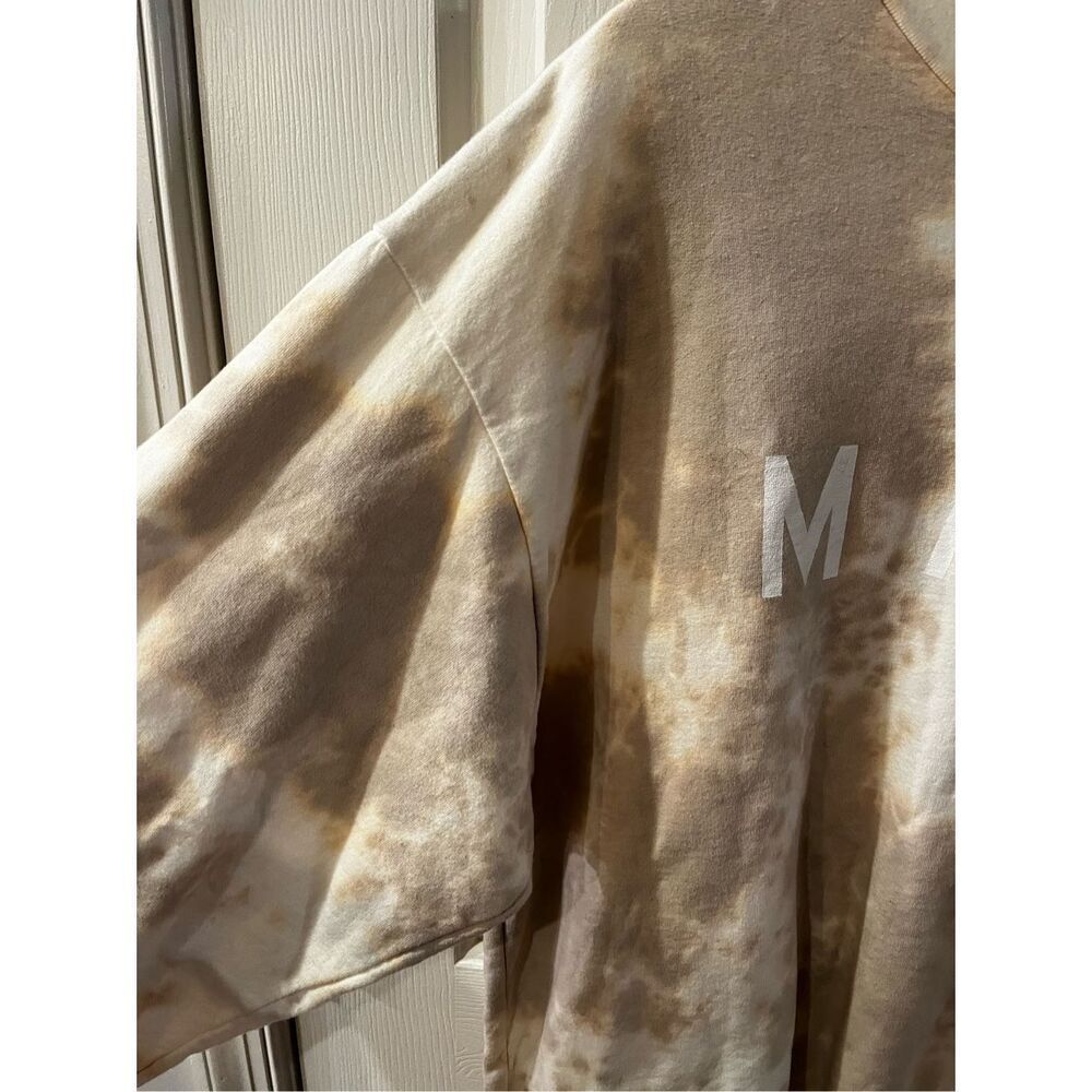 M I M A Beige Tie-Dye Crewneck Sweatshirt - Picture 3 of 6